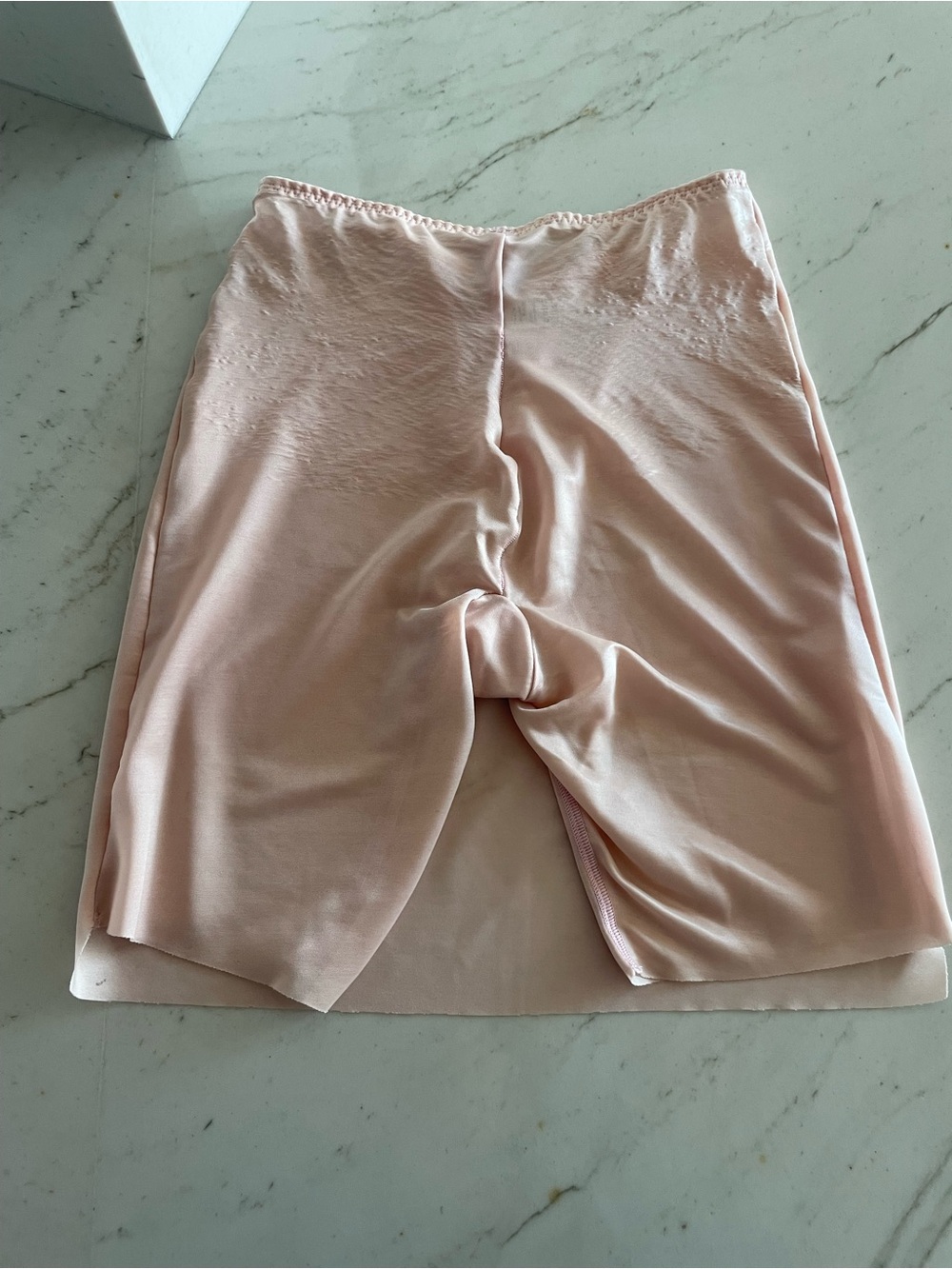Spanx Skinny Britches Sheer Shaping Power Skort Slip light pink Shaper small S - Picture 7 of 13